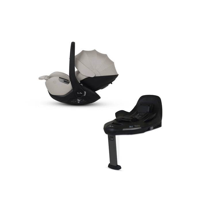 Silver Cross Glide Plus 360 Infant Car Seat and Base - Natural Taupe