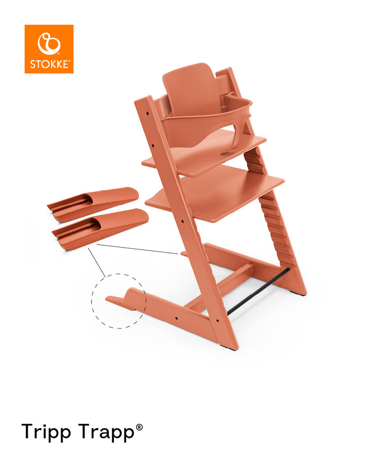 Stokke Tripp Trapp Chair & Baby Set - Terracotta