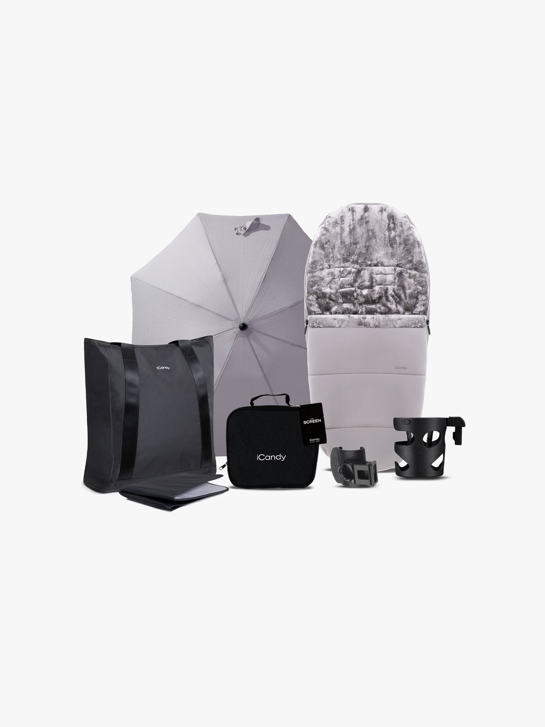 iCandy Core 2 Complete Travel Bundle with Cocoon 360 and Base - Storm Grey