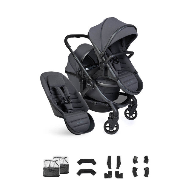 iCandy Peach 8 Double Pushchair - Grey