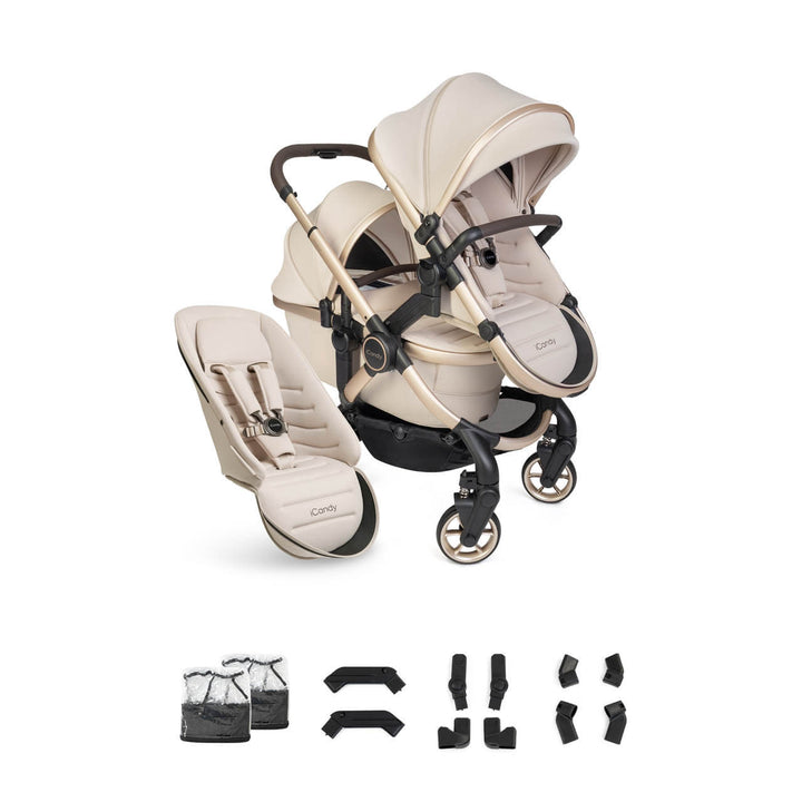iCandy Peach 8 Editions Double Pushchair - Biscotti