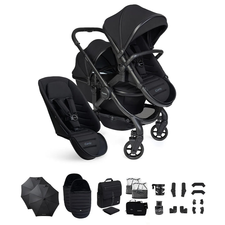 iCandy Peach 8 Double Complete Bundle - Black