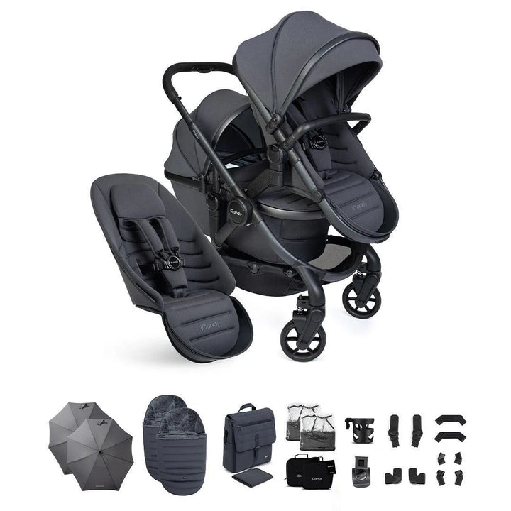 iCandy Peach 8 Double Complete Bundle - Grey