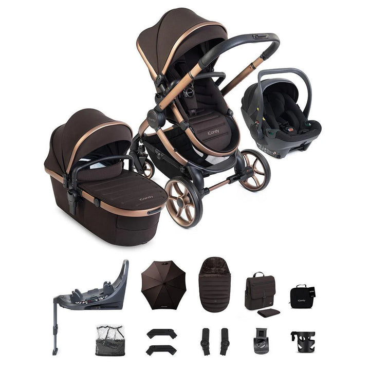 iCandy Peach 8 Editions Complete Bundle with Cocoon 360 and Base - Pecan