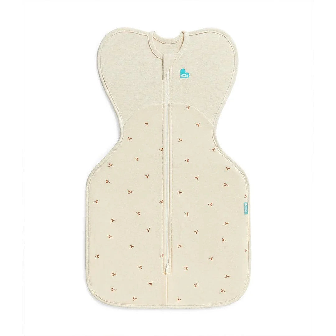 Love to Dream Swaddle Up™ Stretch Cotton Small 1.5 Tog - Fleece Twigs Oatmeal