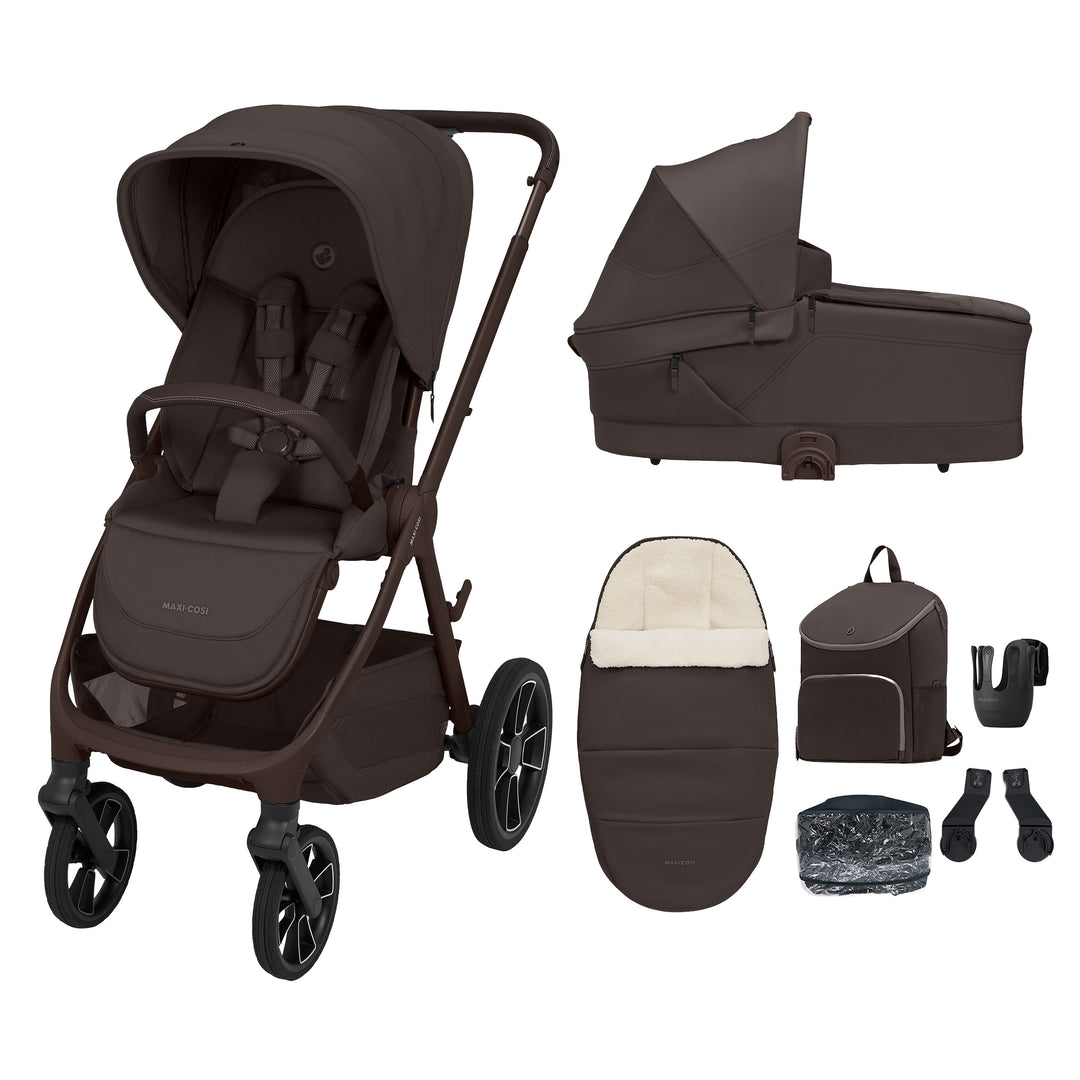 Maxi-Cosi Oxford+ 7 Piece Essential Bundle - Espresso Brown