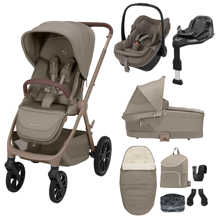 Maxi-Cosi Oxford+ 9 Piece Premium Bundle - Oak Truffle