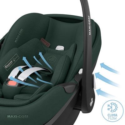 Maxi-Cosi Pebble 360 Pro 2 Car Seat  + Familyfix 360 Pro Isofix Base - Twillic Green