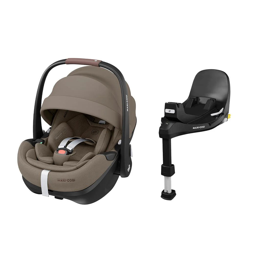 Maxi-Cosi Pebble 360 Pro 2 Car Seat  + Familyfix 360 Pro Isofix Base - Twillic Truffle