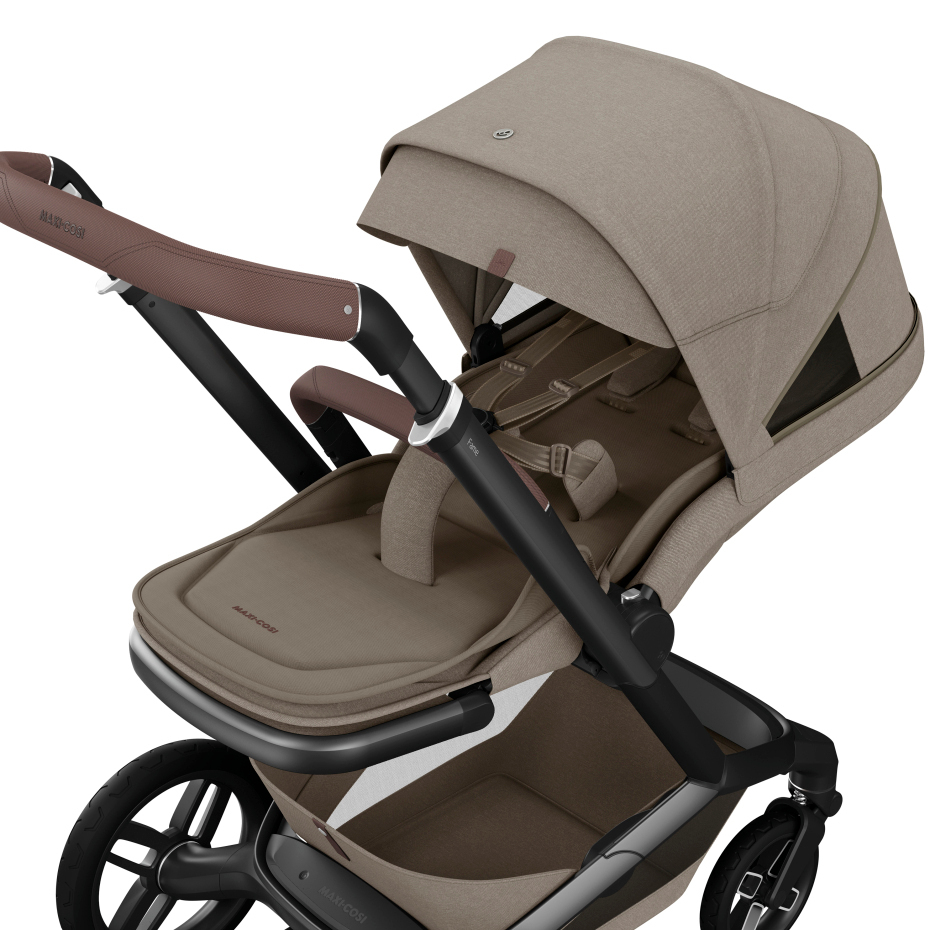 Maxi-Cosi FAME Essential Bundle - Twillic Truffle (Black Wheels)