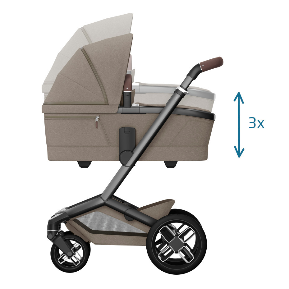 Maxi-Cosi FAME Essential Bundle - Twillic Truffle (Black Wheels)