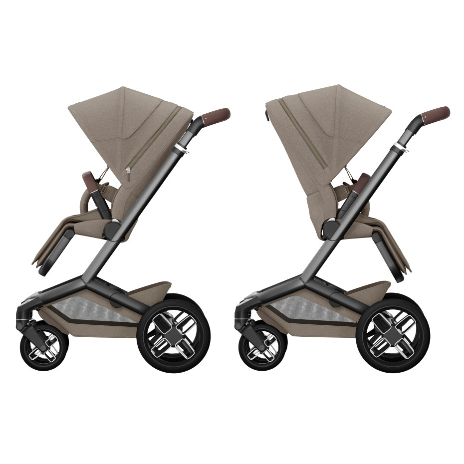 Maxi-Cosi FAME Essential Bundle - Twillic Truffle (Black Wheels)