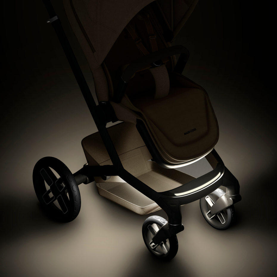 Maxi-Cosi FAME Essential Bundle - Twillic Truffle (Black Wheels)