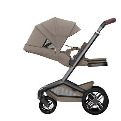 Maxi-Cosi FAME Essential Bundle - Twillic Truffle (Black Wheels)