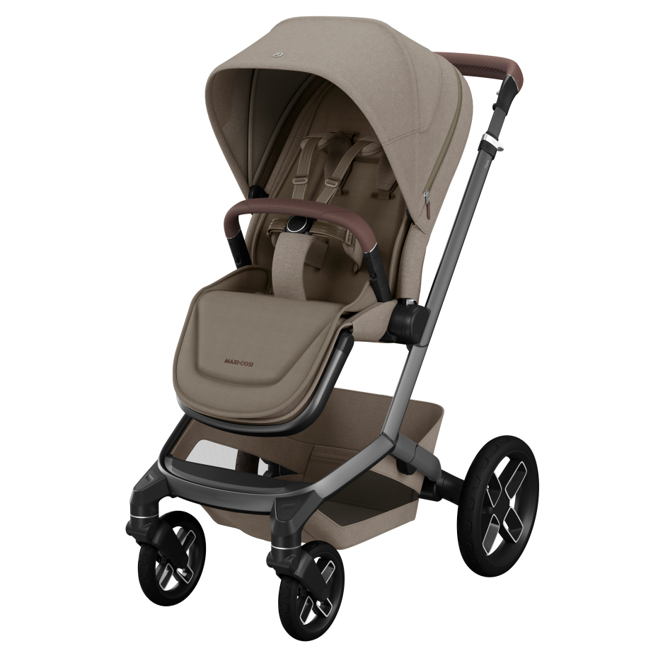Maxi-Cosi FAME Premium Bundle - Twillic Truffle (Black Wheels)