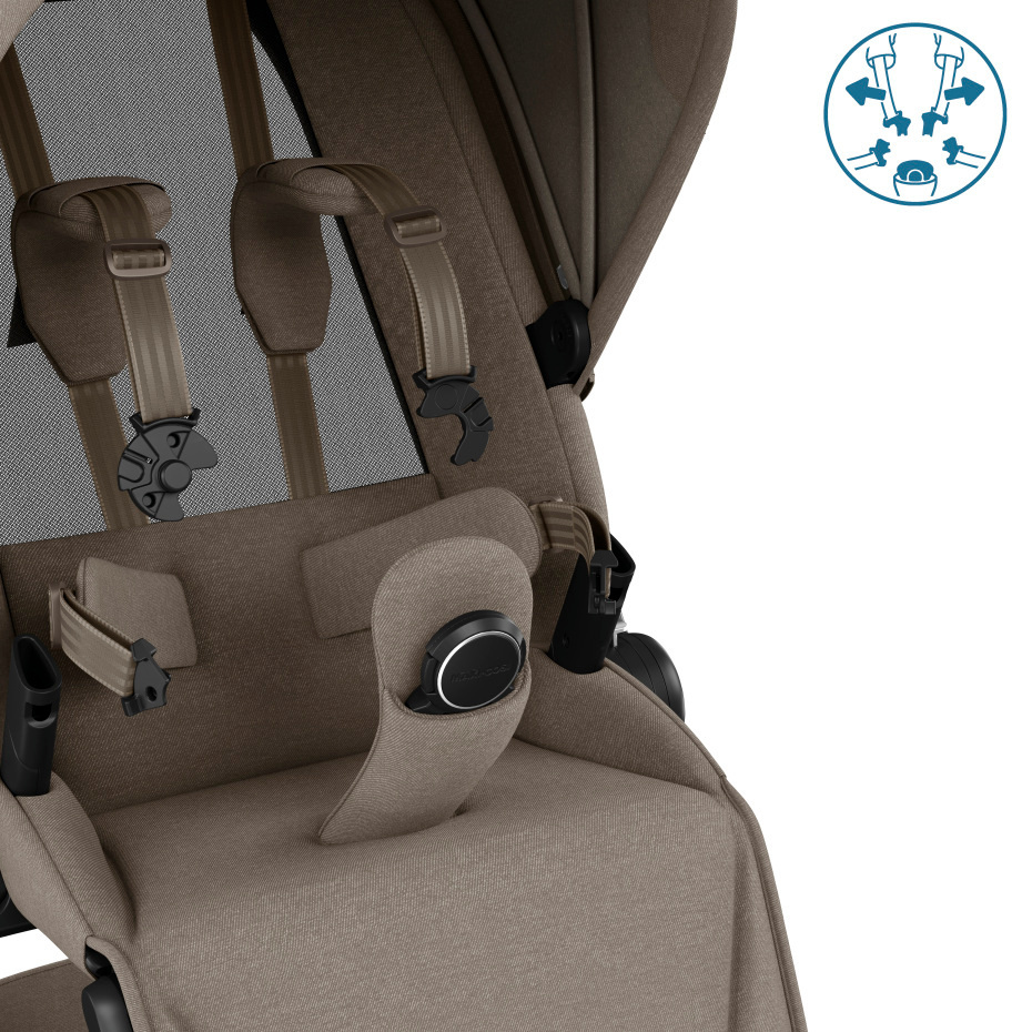 Maxi-Cosi FAME Premium Bundle - Twillic Truffle (Black Wheels)