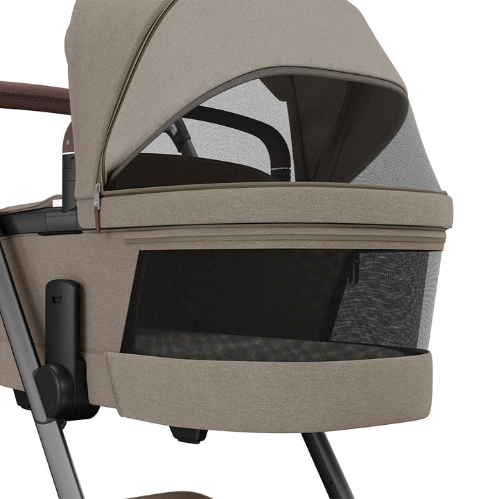 Maxi-Cosi FAME Pushchair & Carrycot - Twillic Truffle (Brown Wheels)