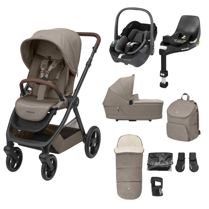 Maxi-Cosi Oxford Select 9 Piece Select Bundle - Twillic Truffle