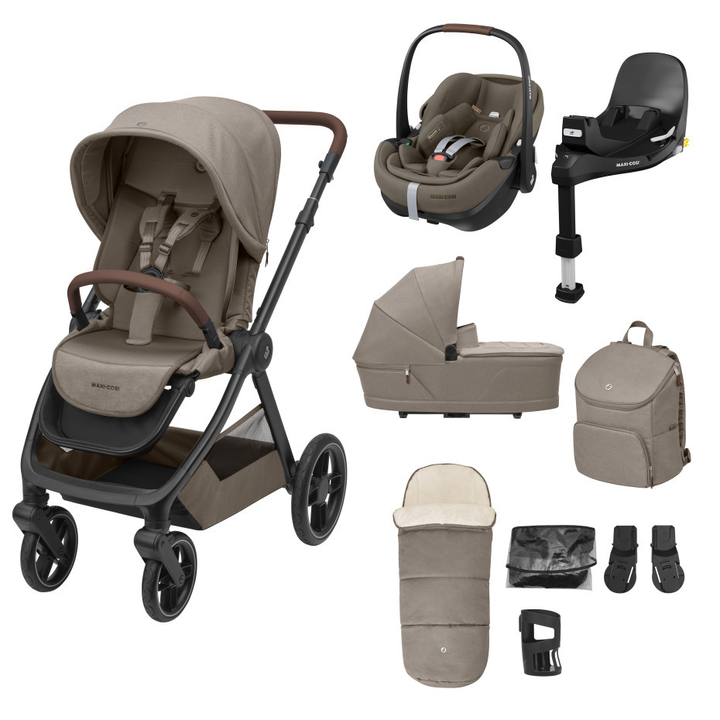 Maxi-Cosi Oxford Premium Pebble 360 Pro2 Bundle - Twillic Truffle