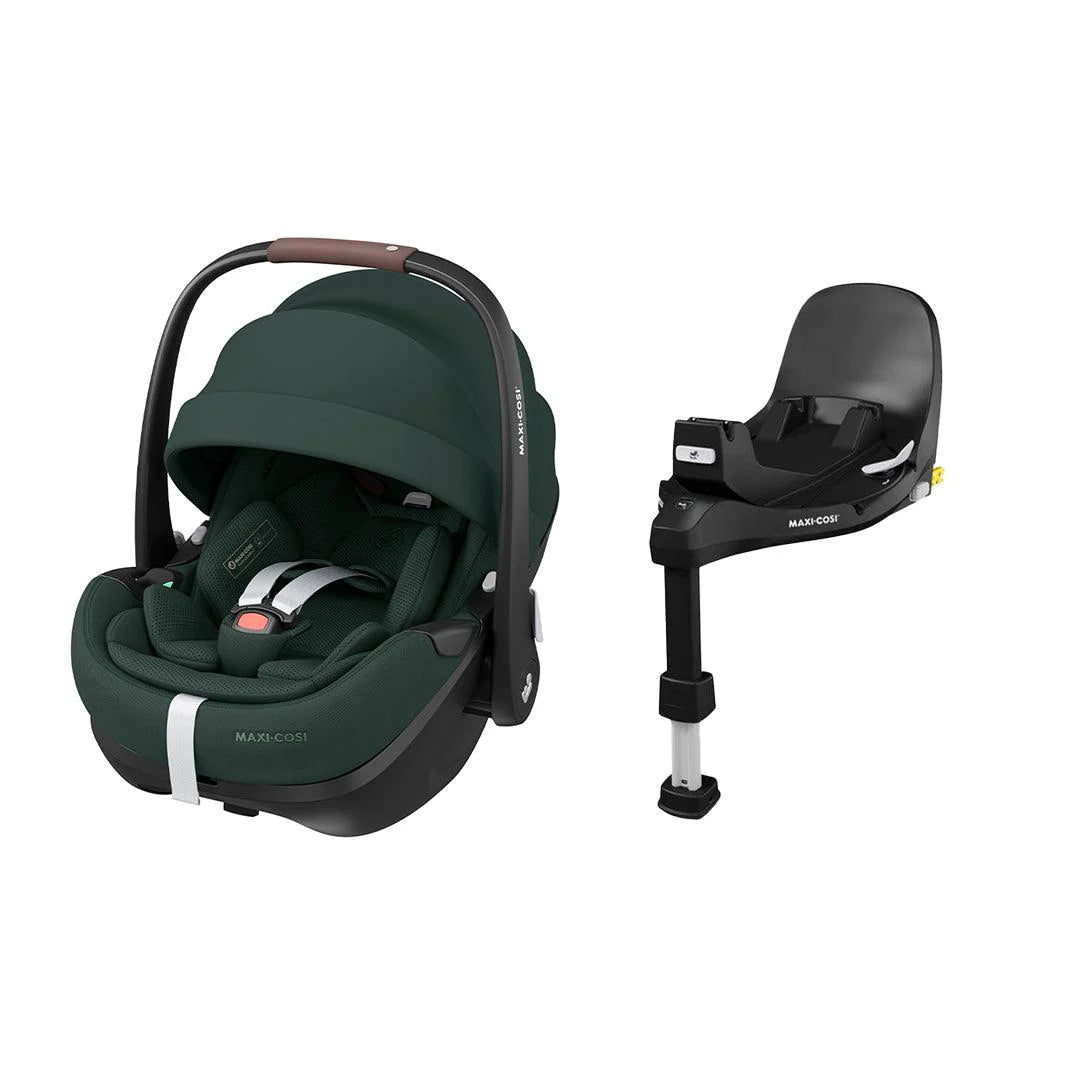 Maxi-Cosi Pebble 360 Pro 2 Car Seat  + Familyfix 360 Pro Isofix Base - Twillic Green