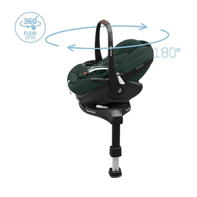 Maxi-Cosi Pebble 360 Pro 2 Car Seat  + Familyfix 360 Pro Isofix Base - Twillic Green