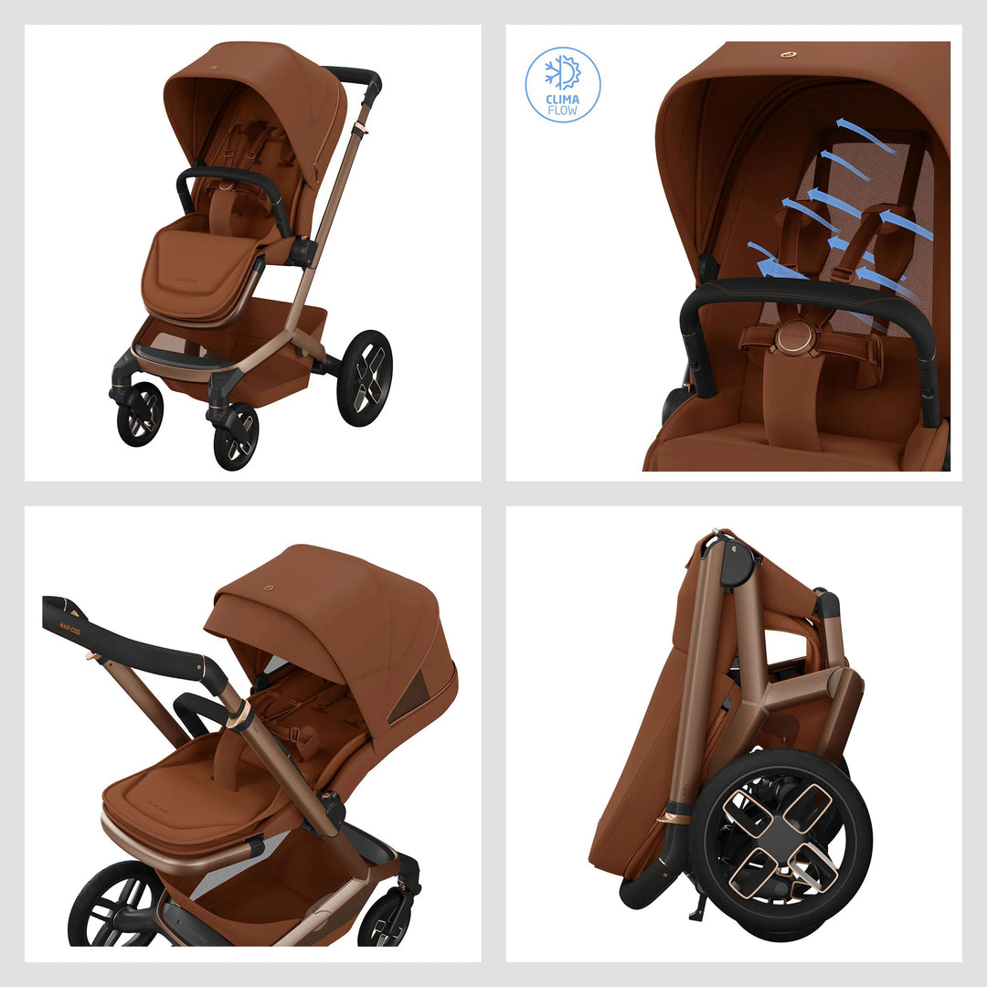 Maxi-Cosi FAME 10 Piece Ultimate Travel System - Copper Terra