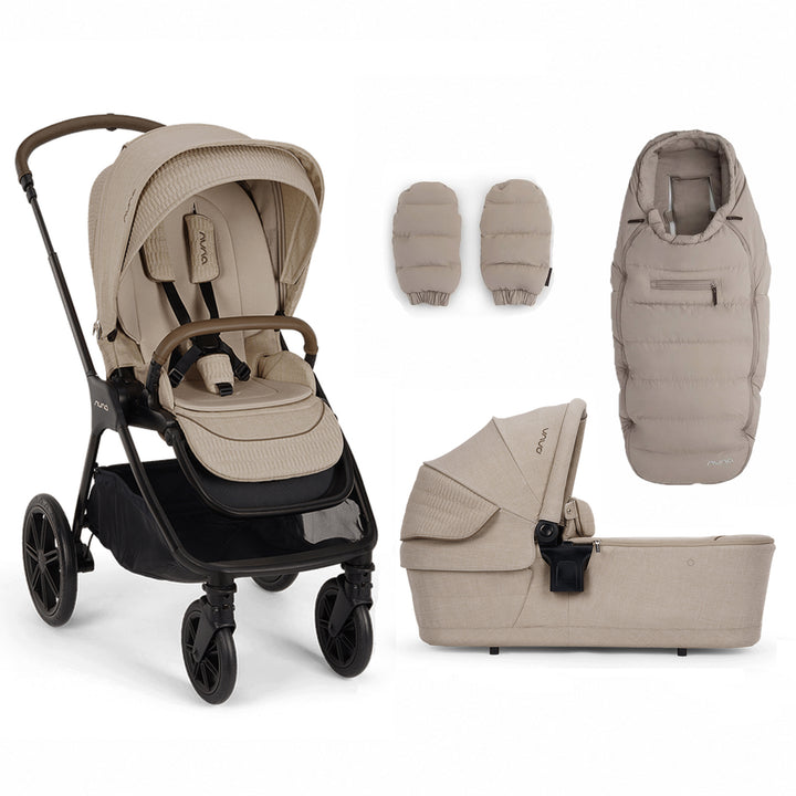 Nuna TRIV lx Stroller with Carrycot, Footmuff & Gloves - Cosmopolitan
