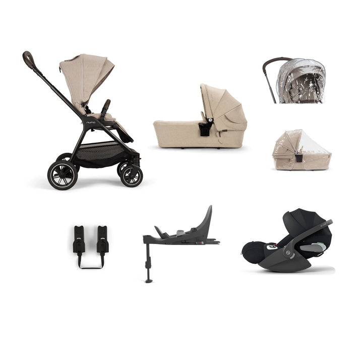Nuna TRIV Next Cloud T Bundle - Biscotti