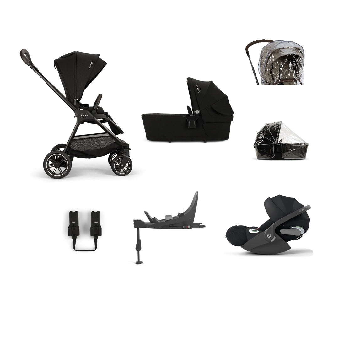Nuna TRIV Next Cloud T Bundle - Caviar