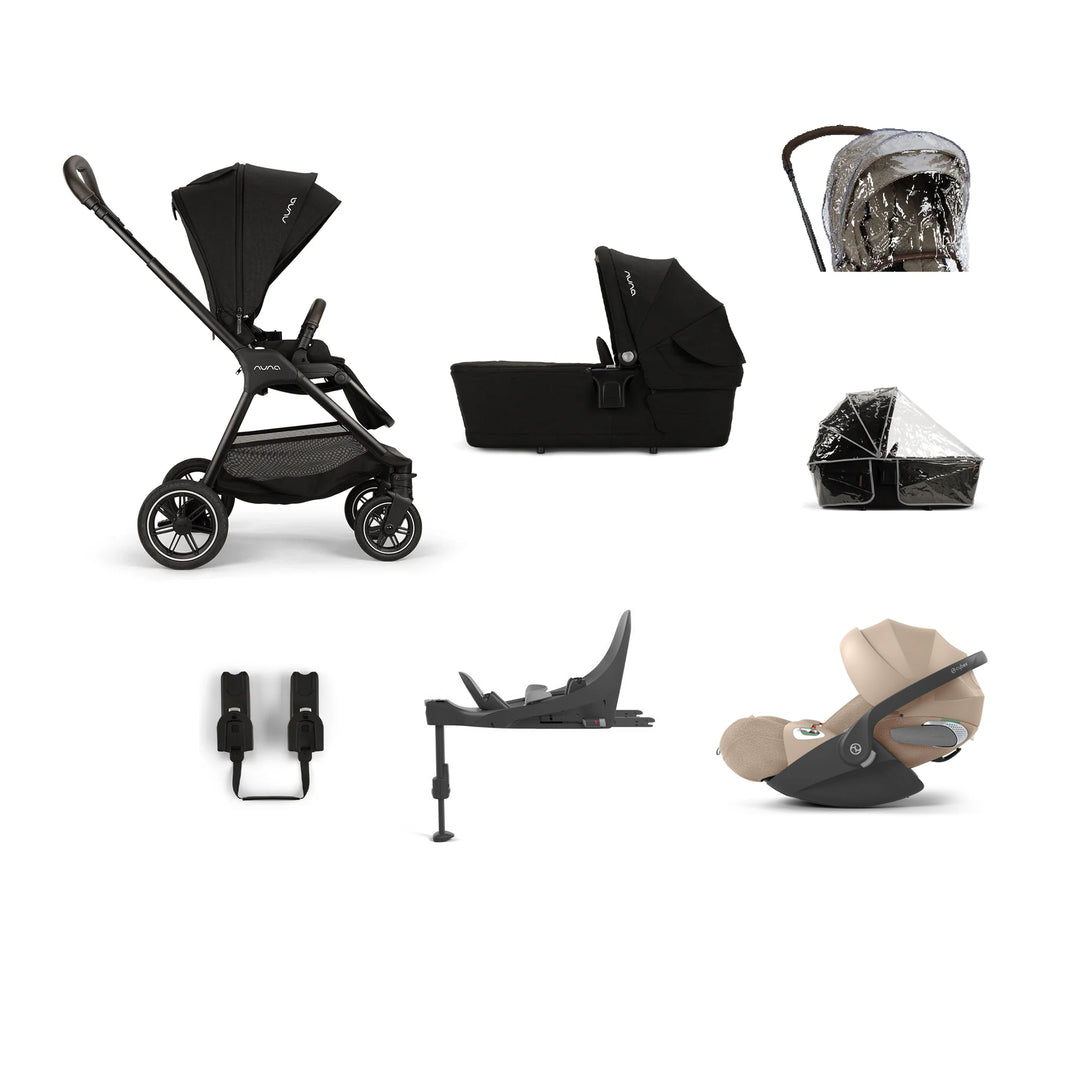 Nuna TRIV Next Cloud T Bundle - Caviar