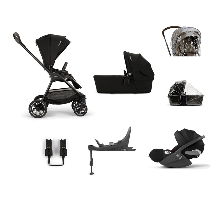 Nuna TRIV Next Cloud T Bundle - Caviar