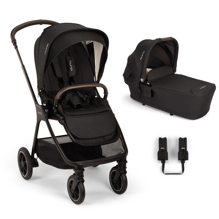 Nuna TRIV next Stroller and Lytl Carrycot - Caviar