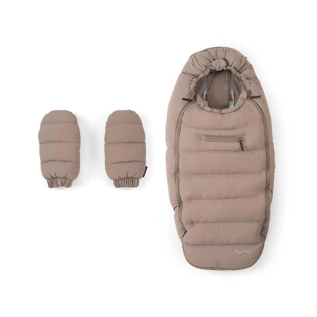 Nuna Winter Stroller Footmuff Set w/Gloves & Bag - Cedar