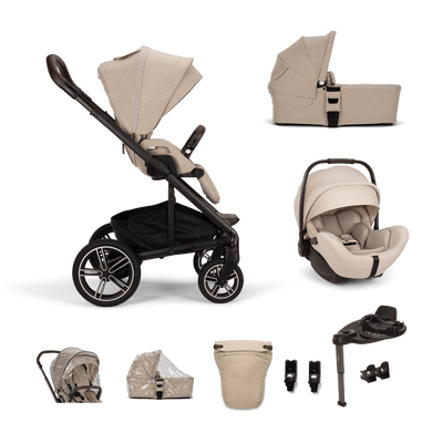 Nuna MIXX next ARRA FLEX bundle - Biscotti