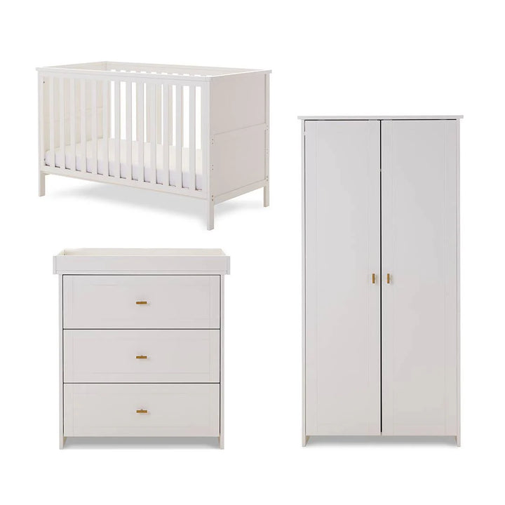 OBaby Evie 3 Piece Room Set - White