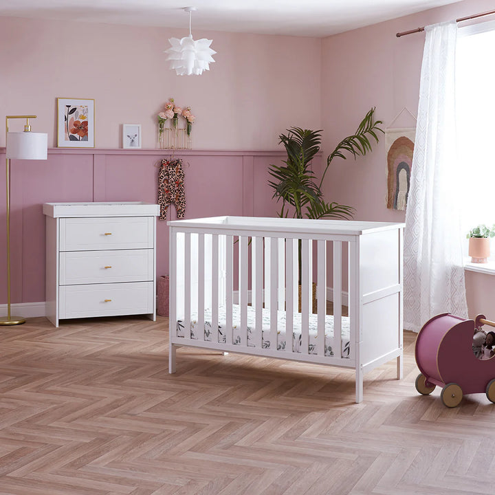 OBaby Evie Mini 2 Piece Room Set - White