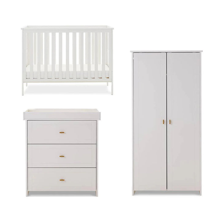 OBaby Evie Mini 3 Piece Room Set - White