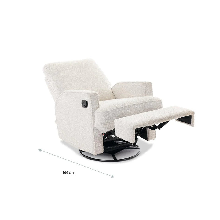OBaby Madison Swivel Recliner Chair - Boucle Style