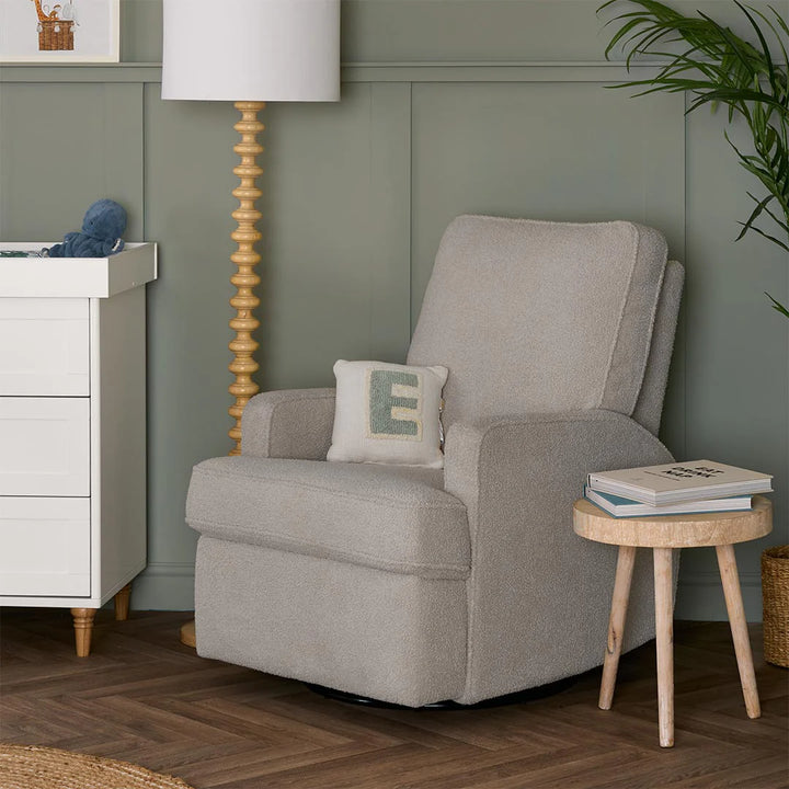 OBaby Madison Swivel Recliner Chair - Teddy Fabric Truffle