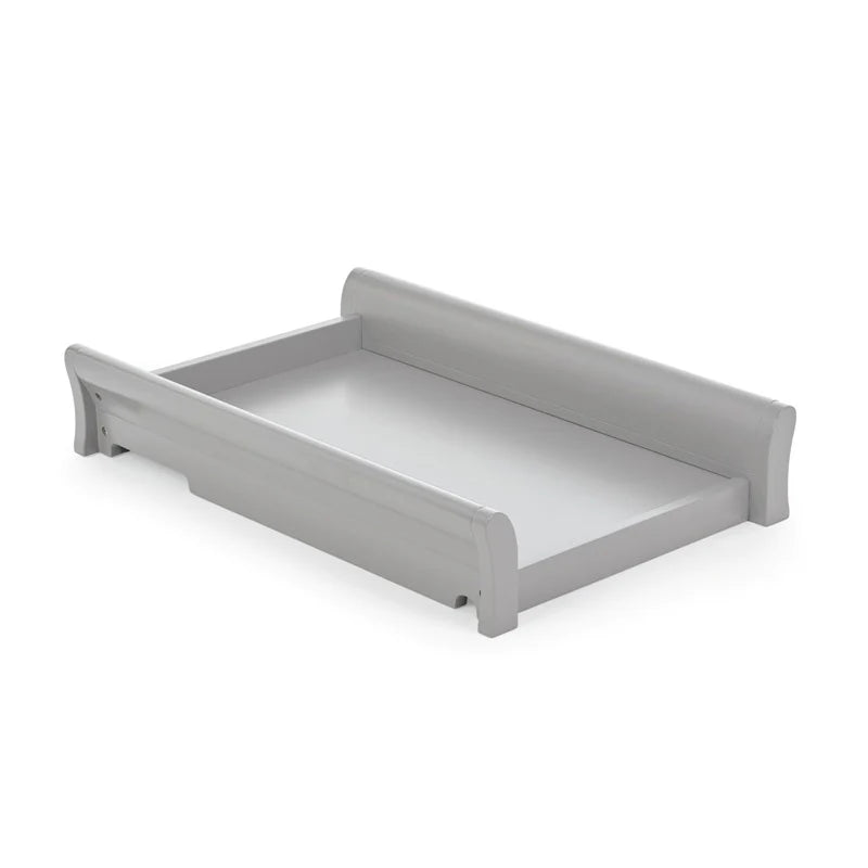 OBaby Stamford Classic Cot Bed & Cot Top Changer - Warm Grey