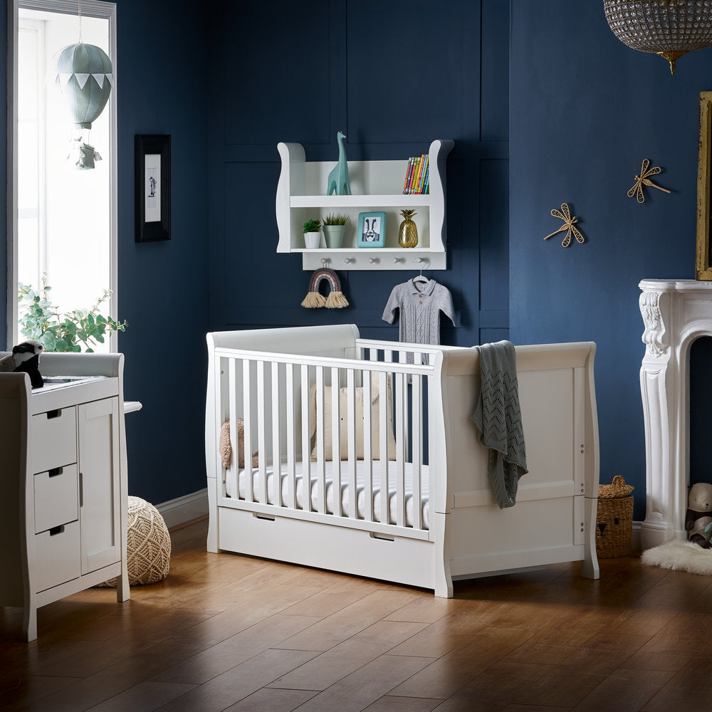 OBaby Stamford Classic Sleigh 2 Piece Room Set - White