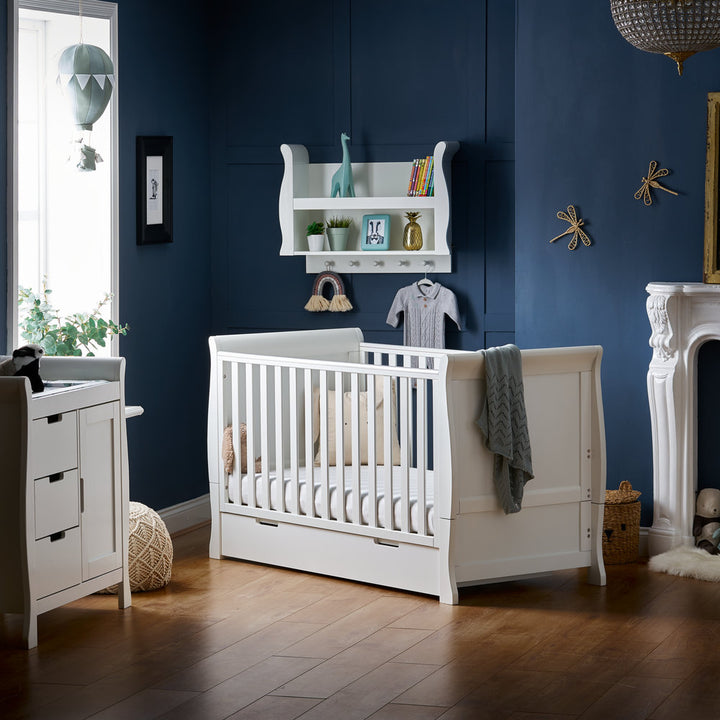 OBaby Stamford Classic Sleigh 2 Piece Room Set - White