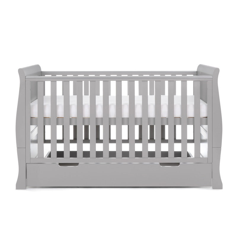 OBaby Stamford Classic Sleigh 2 Piece Room Set - Warm Grey