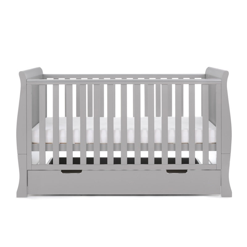 OBaby Stamford Classic Sleigh 2 Piece Room Set - Warm Grey