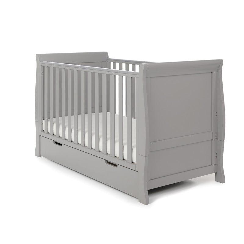 OBaby Stamford Classic Cot Bed - Warm Grey