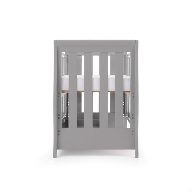 OBaby Stamford Mini Cot Bed - Warm Grey