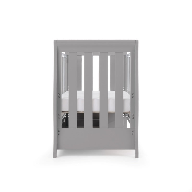 OBaby Stamford Mini Cot Bed - Warm Grey