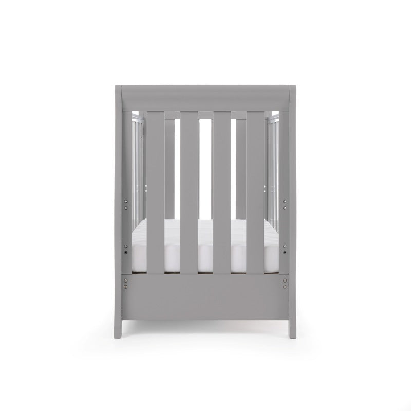 OBaby Stamford Mini Cot Bed - Warm Grey