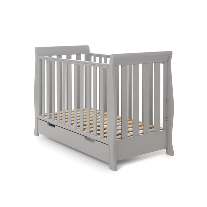 OBaby Stamford Mini Cot Bed - Warm Grey