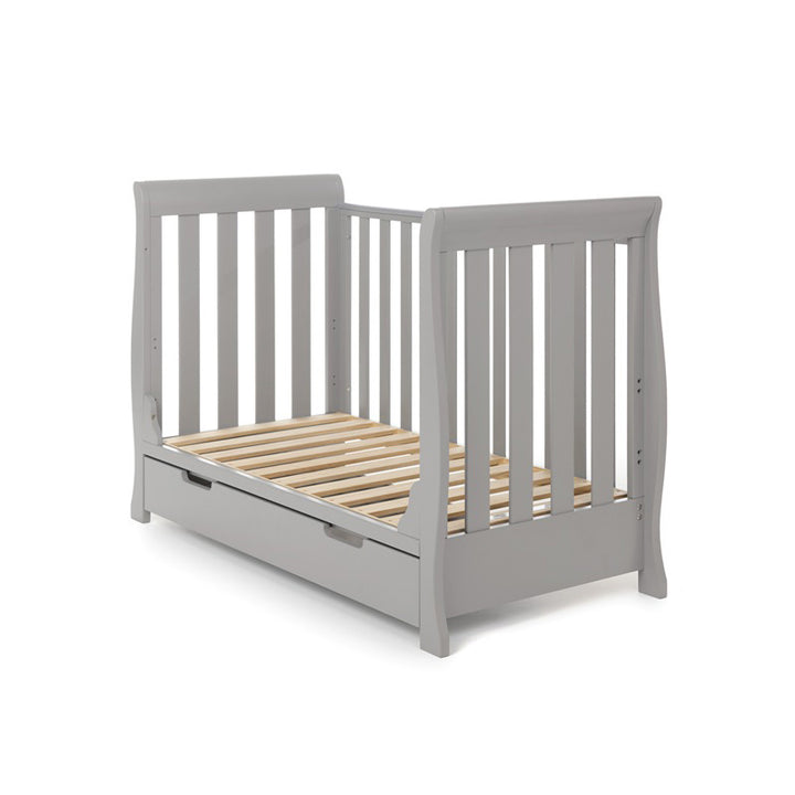 OBaby Stamford Mini Cot Bed - Warm Grey